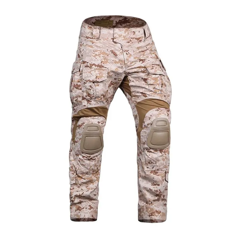 Imagem -02 - Emersongear g3 Uniforme de Combate Versão Estendida 32w 34in Caça Multicam Camisa Calças Táticas com Joelheiras Aor1 Deserto