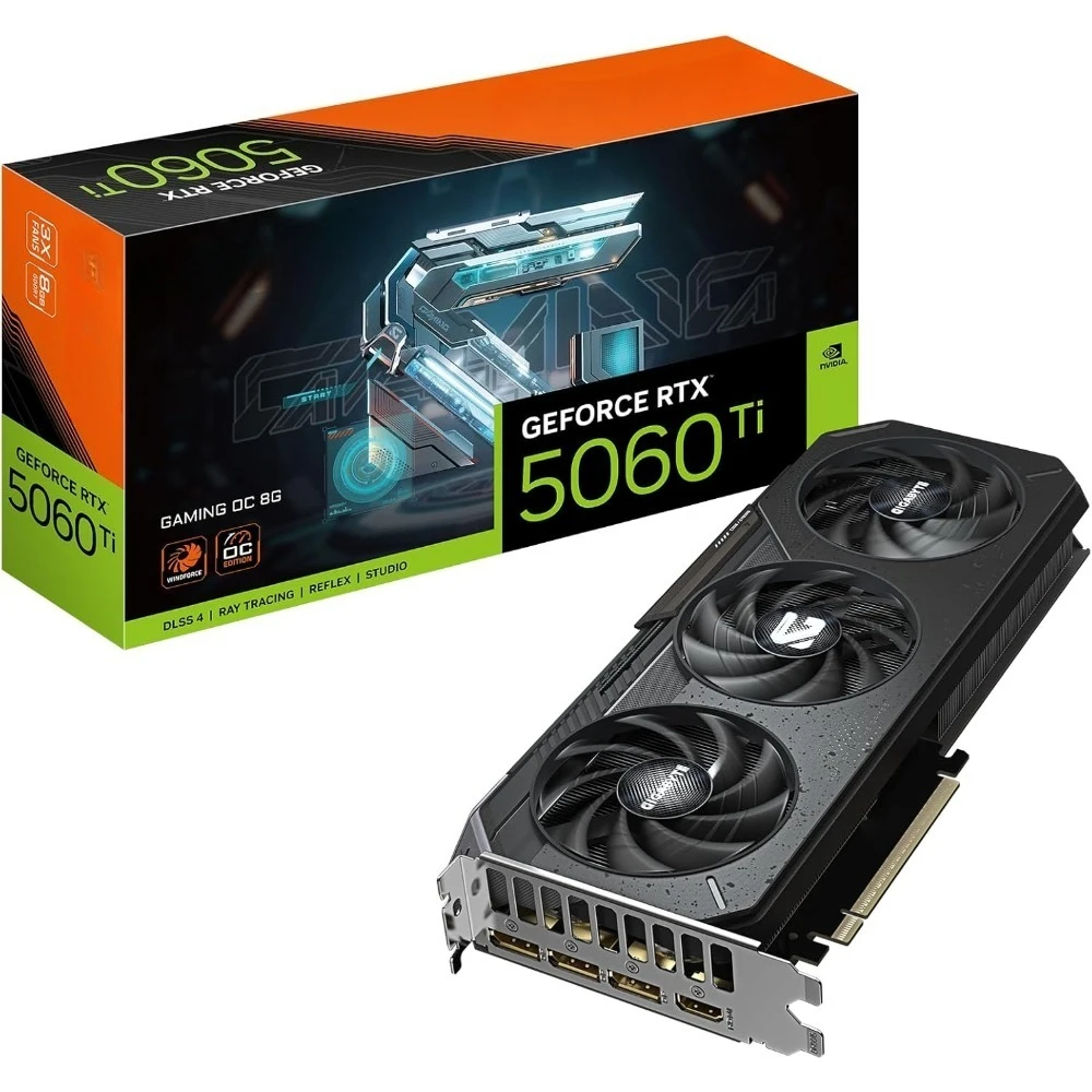 

Доставка по США GeForce RTX 5060 Ti Gaming OC 8G GDDR7 128-битная видеокарта PCIe 5.0 WINDFORCE с охлаждением