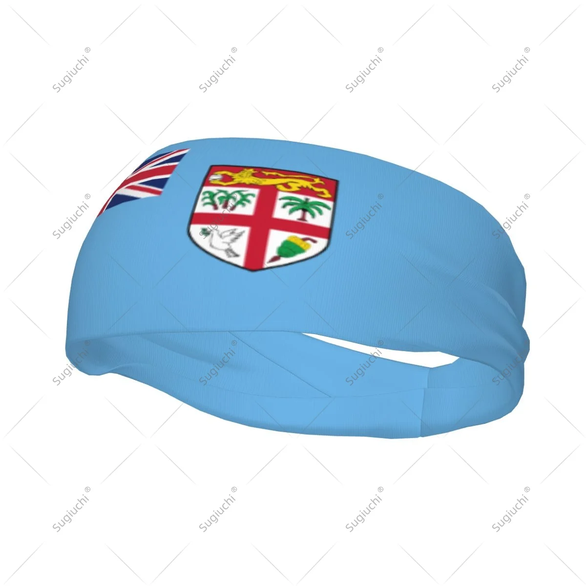 

Men Women Fiji Flag Elastic Wide Headbands For Yoga Fitness Tennis Running Gym Sports