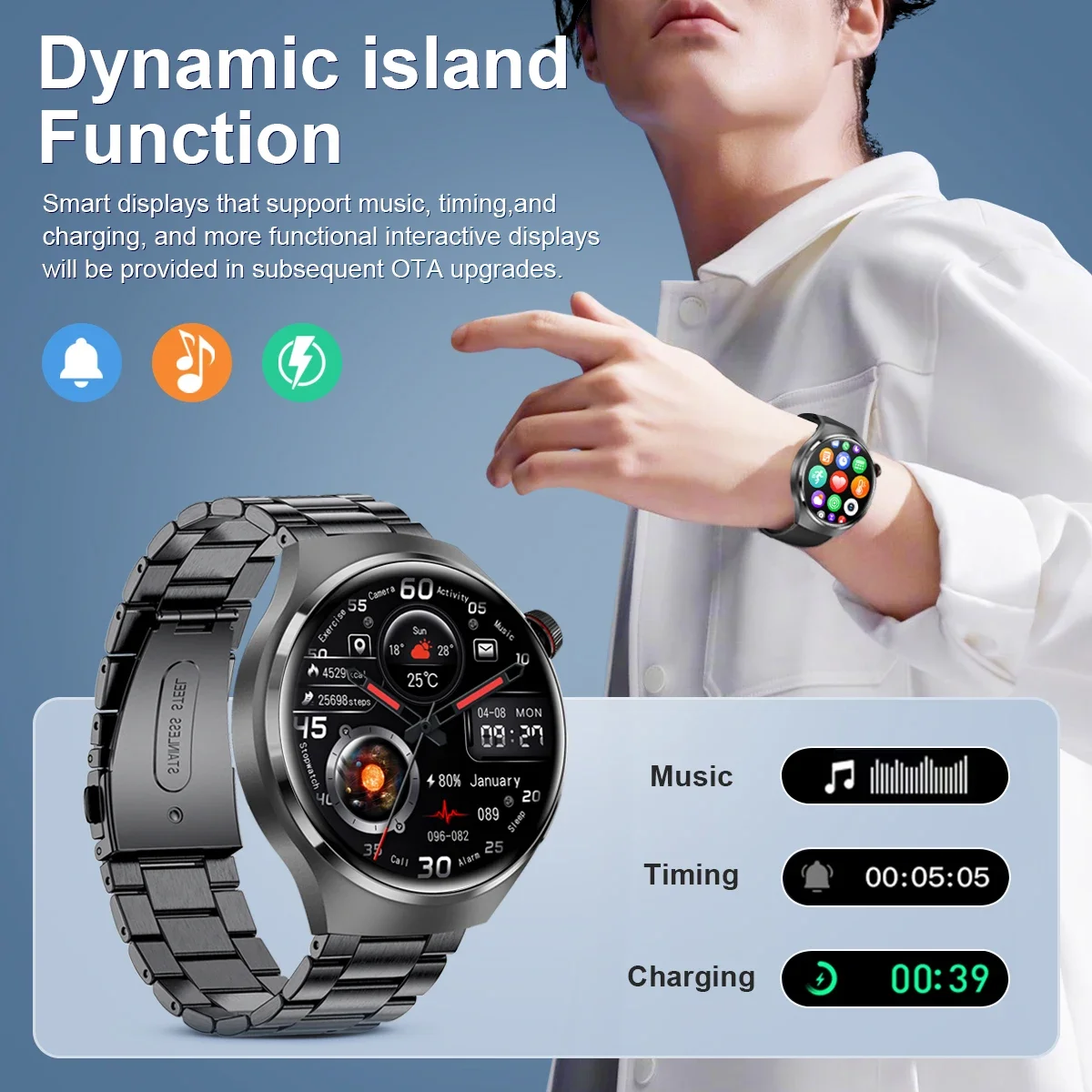 Original for Huawei Watch 4 Pro AMOLED Smart Watch Men Customized Dial to Answer Call Sports Fitness Tracker smartwatch 2024 New