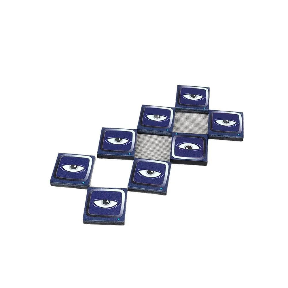 MOC 10PCS Part Bricks 3068 Printed Electronic Monster Eyes Robot Pattern Building Blocks Set House Compatible Toy Children Gifts