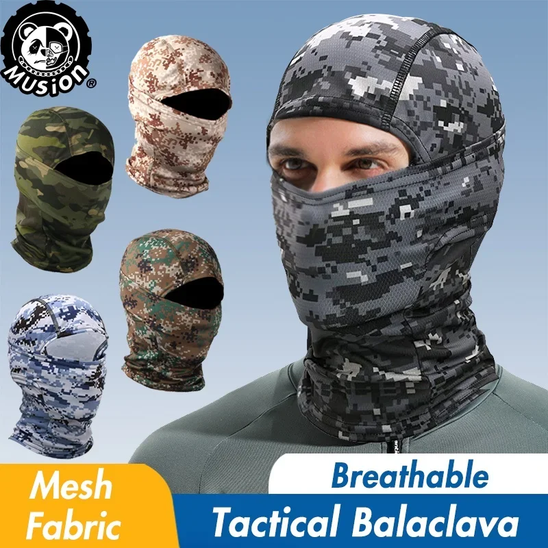 Musion Camo Balaclava Face Mask Bandana Hood Headwear for Cycling Skiing Hunting