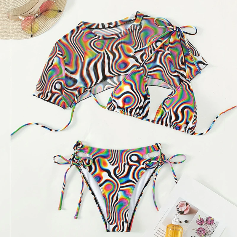 

New Sexy Bikinis Female Swimsuits Women Three-Piece Swimwear Beach Swimming Wear Bathing Suits Brazilian Bikini Set Pool Bather