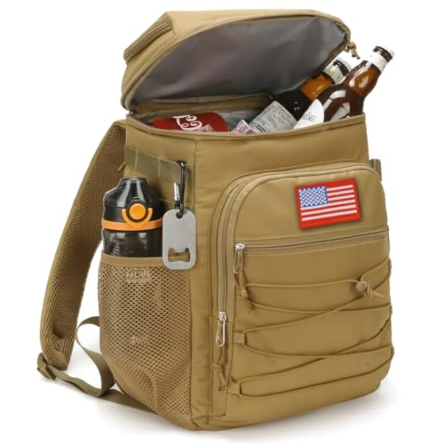 

Portable Tactical Backpack Cooler 25L Storage Long Hours Temperature Retention Outdoor Insulated Cooler Bag Leakage-Proof Coole