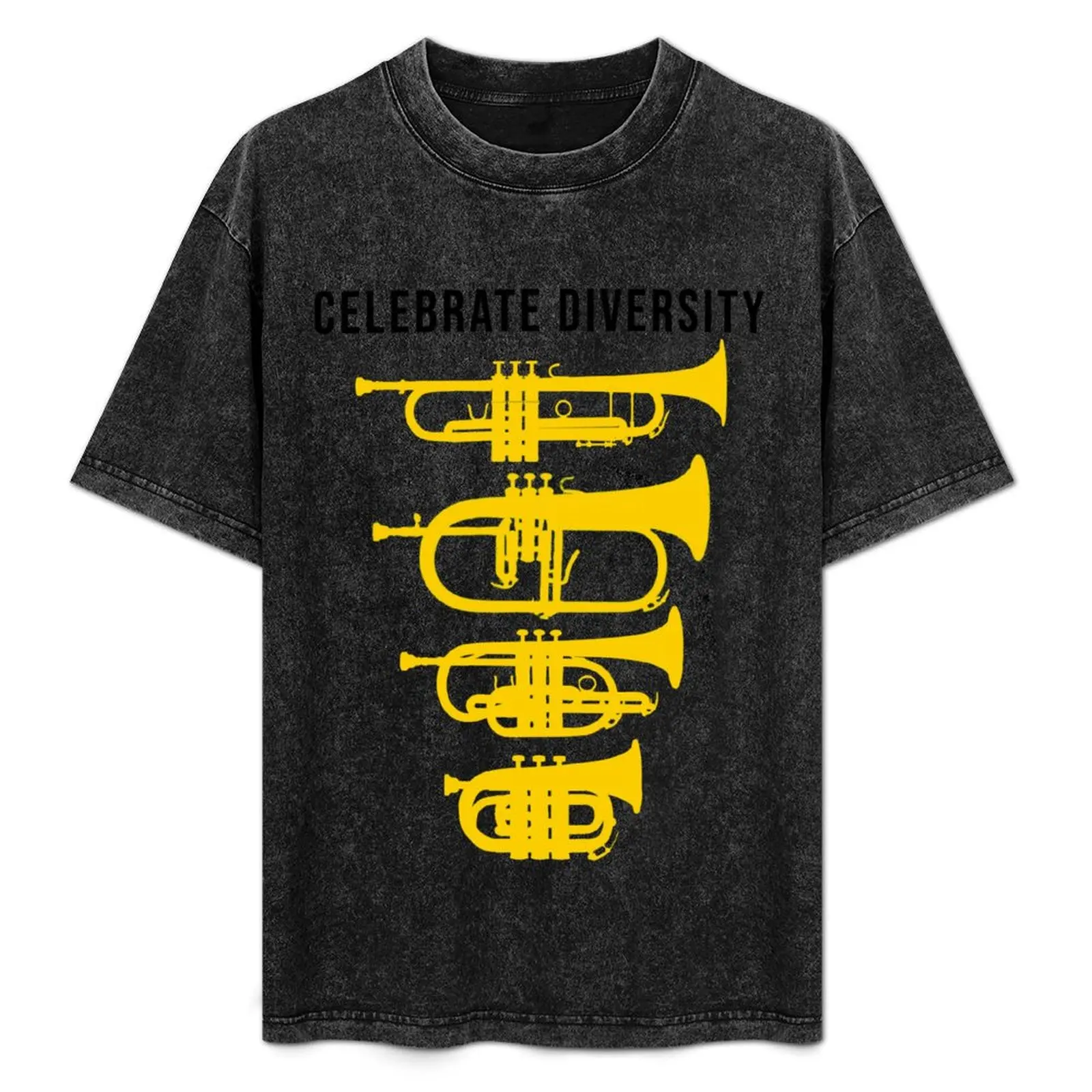 

Celebrate diversity - Funny trumpet, flugelhorn, cornet, pocket trumpet gift, Marching Band, Concert Band T-Shirt