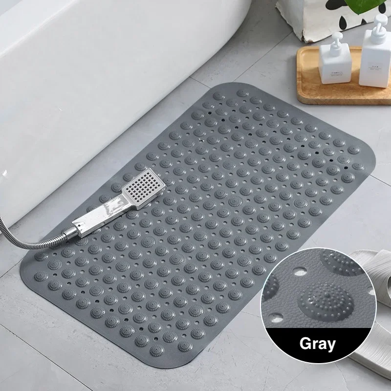 1pc Massage Shower Mats for Bathtub Non Slip Bath Mats PVC 35x70cm Bathroom Safe Mats for Tubs, Bath Rugs Machine Washable