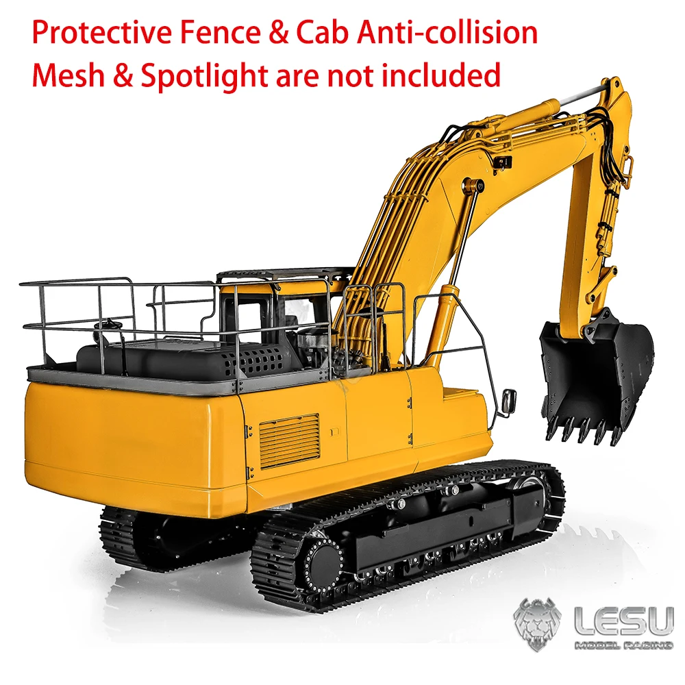 LESU PC360 Hydraulic RC 1/14 Excavator Metal Electric Digger AC360 with System Light Painted Assembled Toy Model TH22764