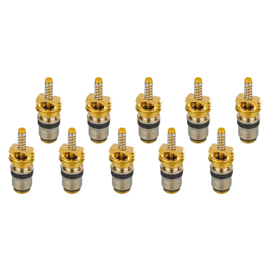 10pcs Copper Air Conditioning A/C High Pressure Valve Core Fit For Citroen