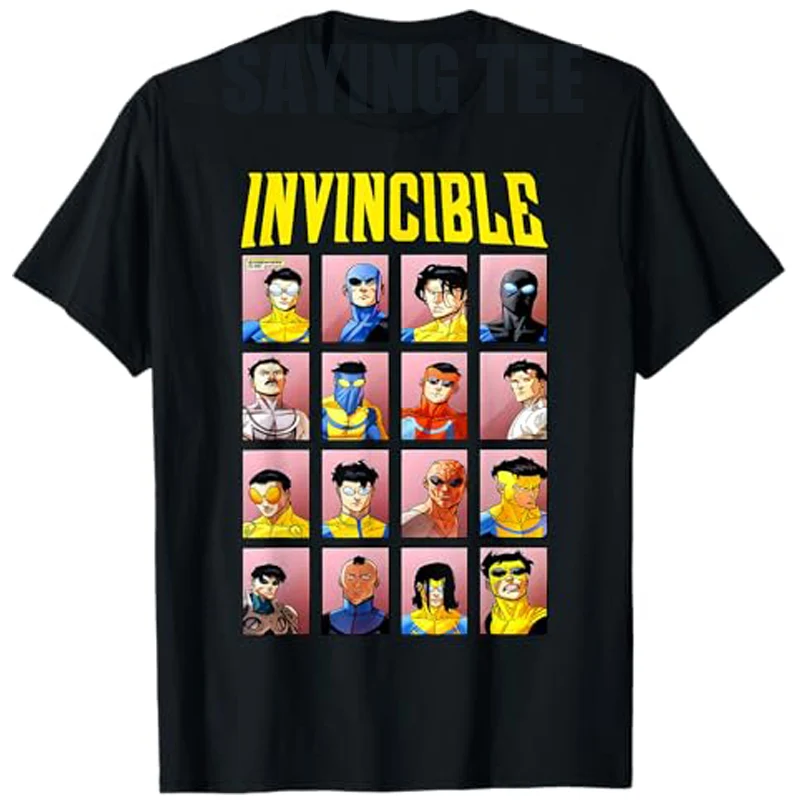 Invincible Variants T-Shirt Men's Fashion Cosplay Graphic Y2k Top Summer Fashion Short Sleeve Blouses Novelty Gift Saying Tee