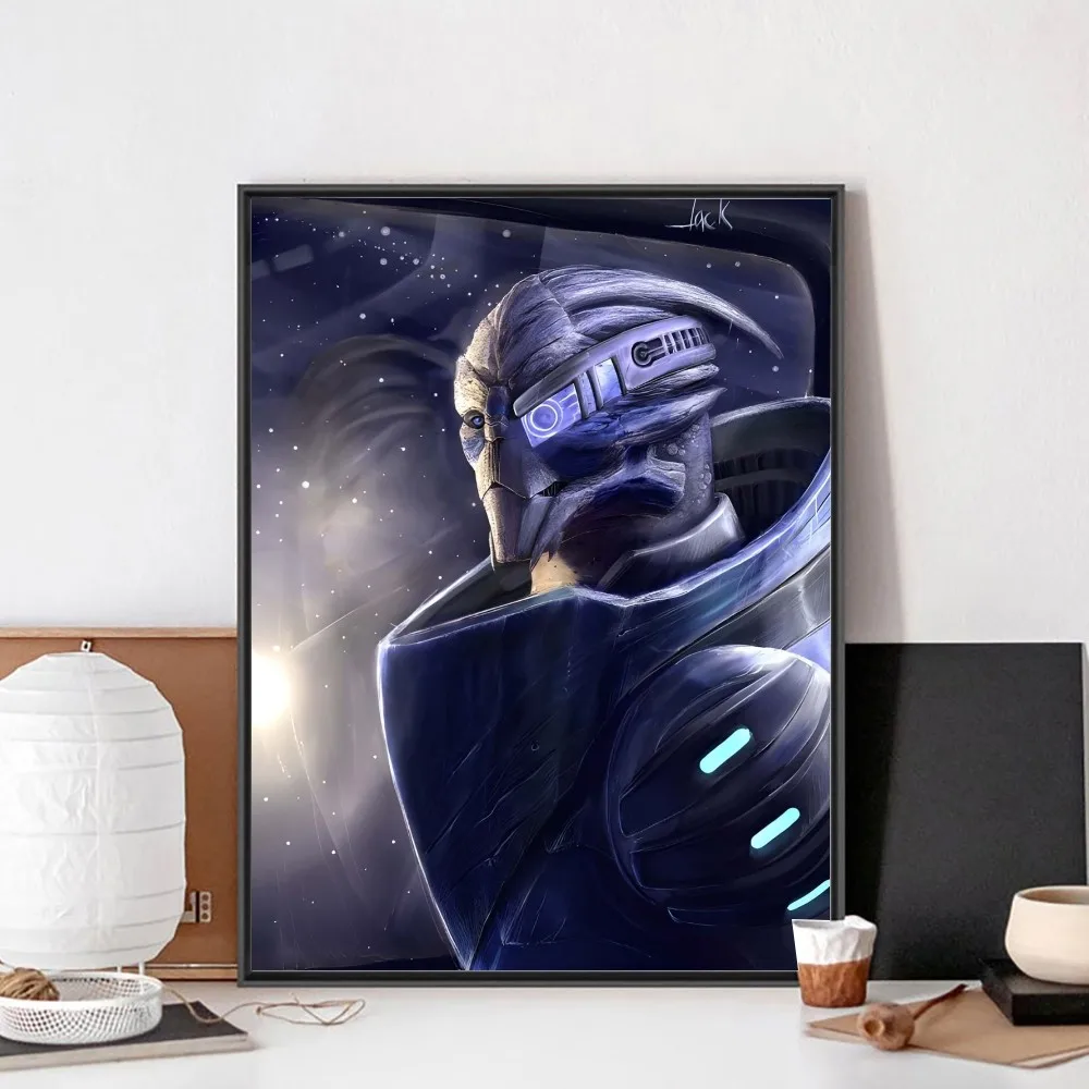 Game Mass Effect Poster No Framed Poster Kraft Club Bar Paper Vintage Poster Wall Art Painting Bedroom Study Stickers