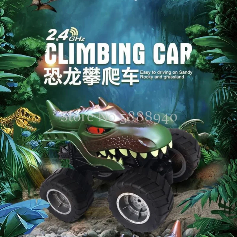 Multiplayer Competition Simulation Electric Dinosaur Wireless Control Car 2.4G TRP Tires Desert Off Road Climb RC Car Kids Toy