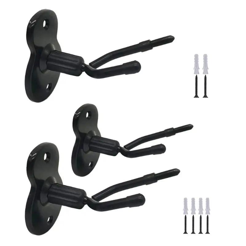 L71A 3Pcs Violin Wall Mount Hanger With Bow Hook Violin Stand For Violin And Viola Durable