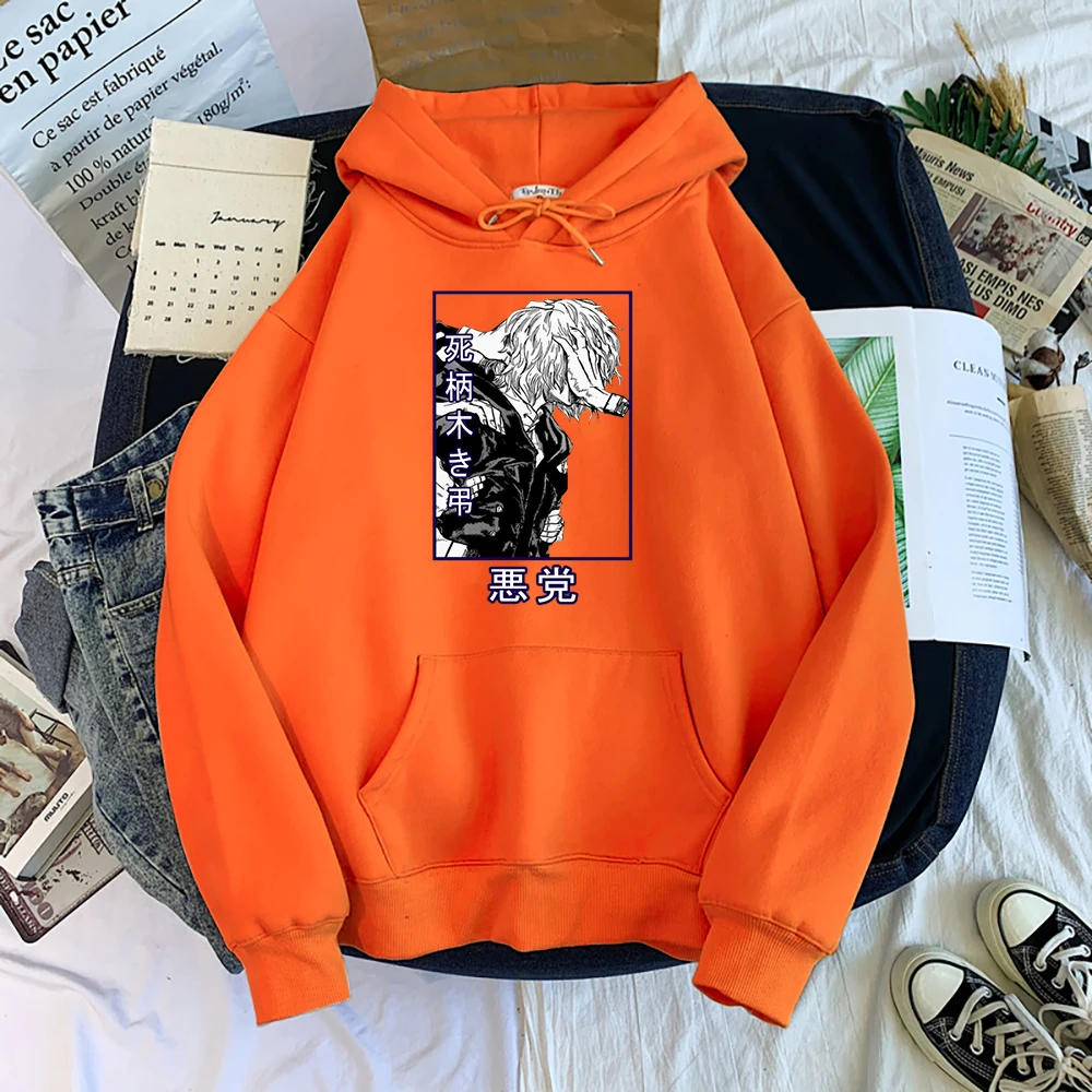 My Hero Academia Shigaraki Tomura Cartoons Men Sweatshirt Creativity Loose Hoody Autumn Pullover Hoody Hip Hop Loose Clothes