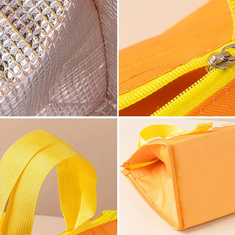Tragbare Thermo-Lunchbox-Taschen für Damen und Kinder, zur Aufbewahrung von Lebensmitteln, Handtaschen, Reise-Picknick-Beutel, isolierte Kühlbox, Bento-Tasche – Detail 13
