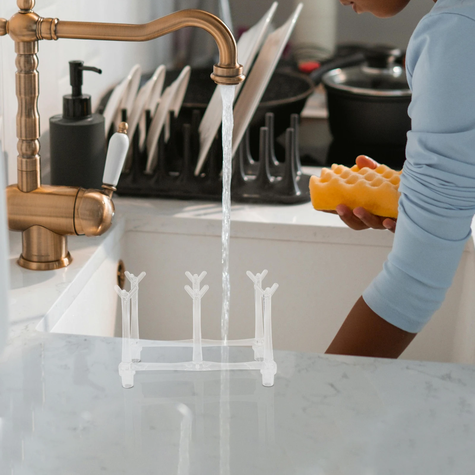 

Cup Holder Rack Acrylic Acrylic Bottle Drying Drink Glass ganizer Home Accessory Shelf Storage Tumbler Display