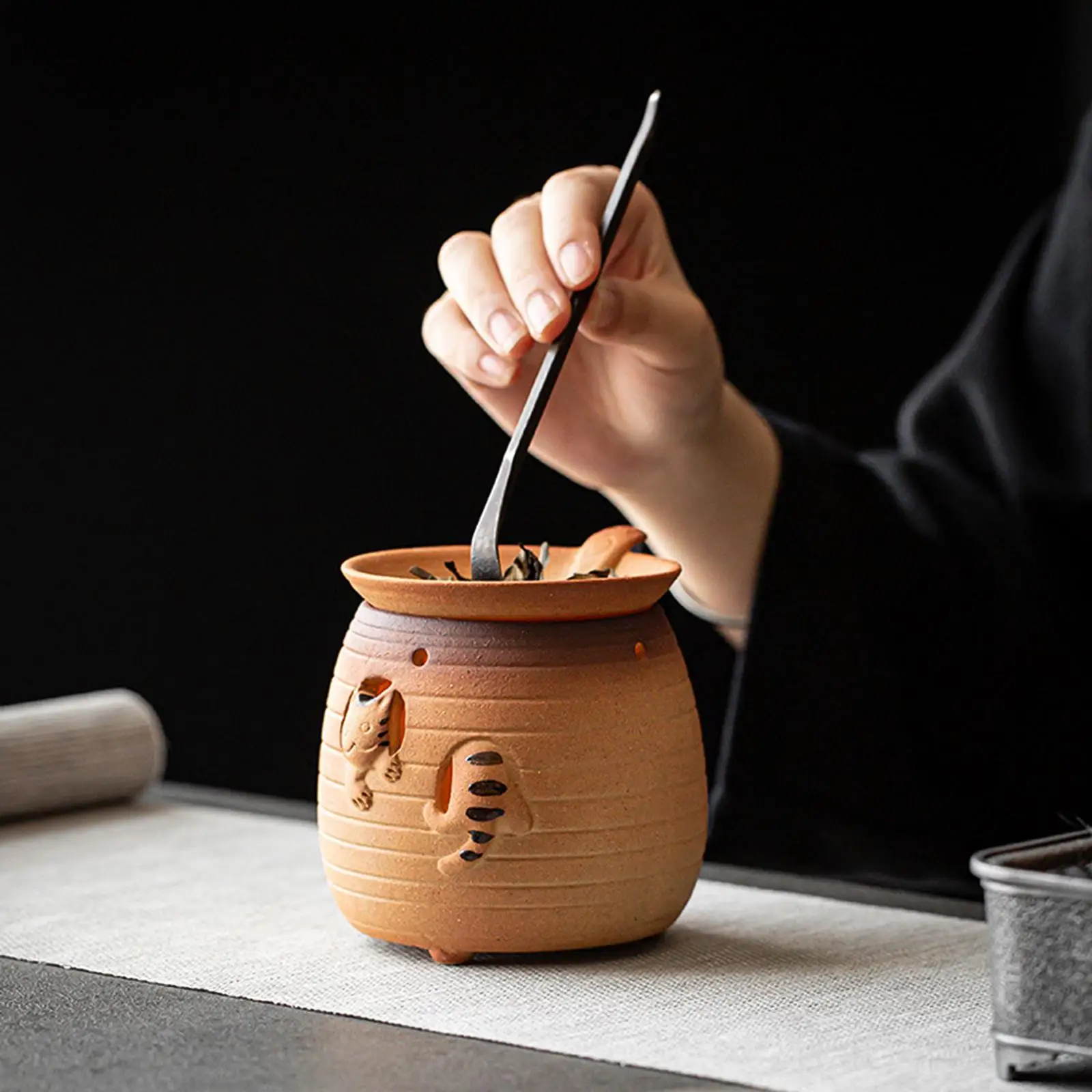 Ceramic Teapot Warmer Roast All Kinds of Tea for Heating Coffee Milk or Tea