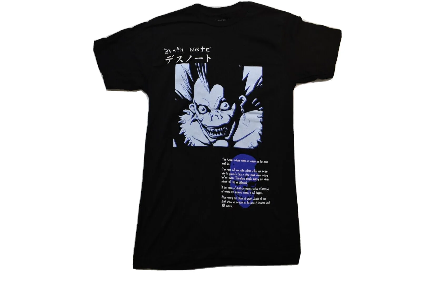 Death Note Mens Ryuk Japanese Manga Series Black T Shirt New S