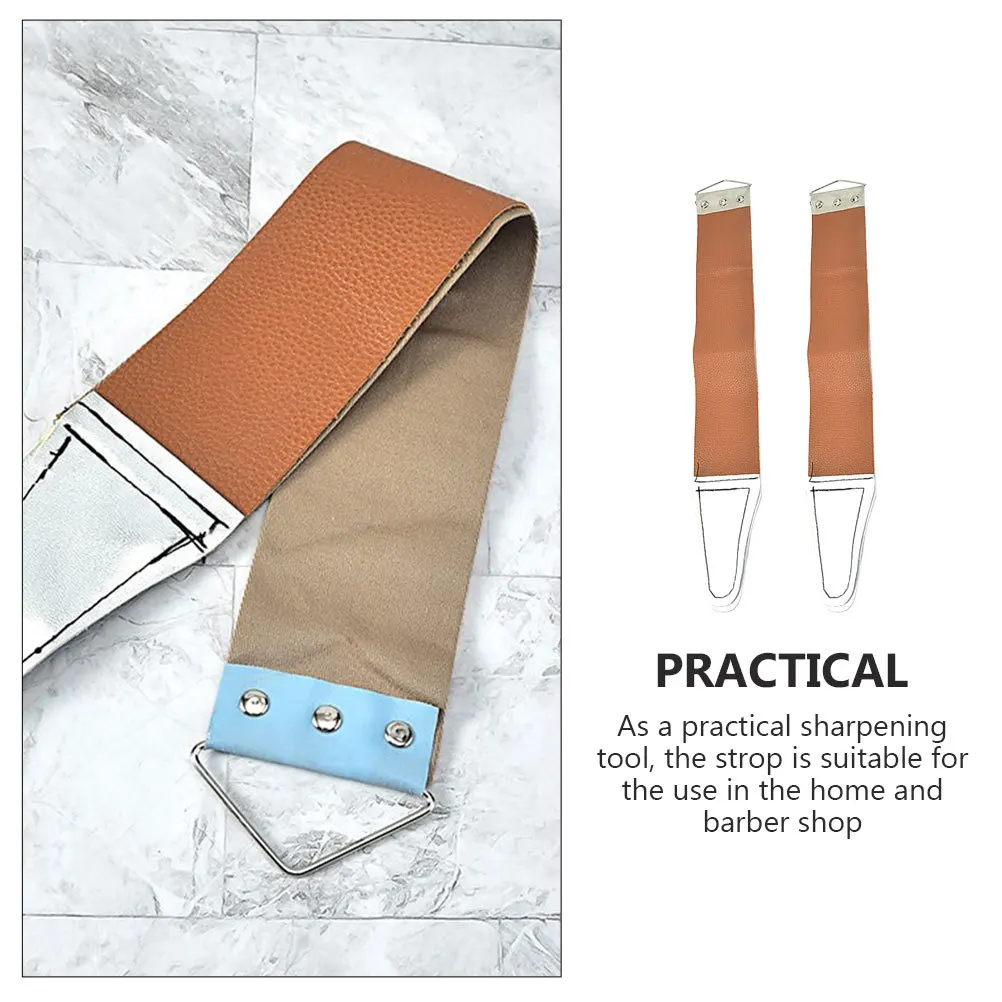 2 قطعة أشرطة شحذ مزدوجة الجوانب للاستخدام المنزلي مبراة الحلاقة اليدوية مناسبة للصيد مقص شفرات الحلاقة المستقيمة #1