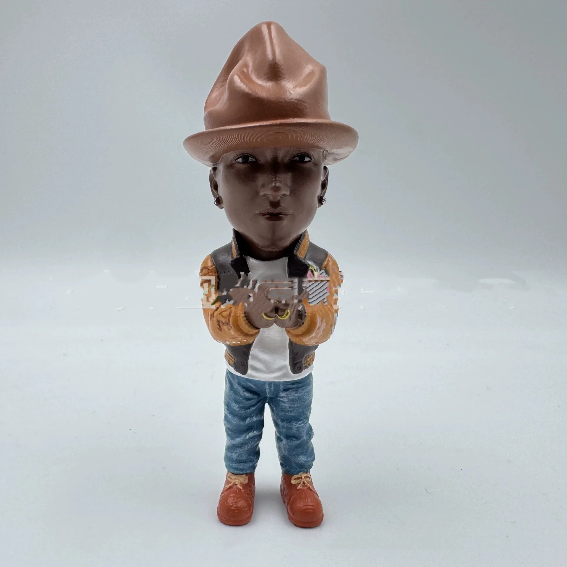 Tattoo Artist Brown Hat Art Decor Figurine Home Garden Resin Design Decoration Character Statue Hand Figure Desktop Ornament