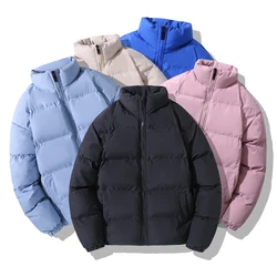 Korean Fashions Thick Puffer Jackets Black Winter Puffer Jacket Harajuku Parkas Streetwear Quilted Jackets Coats