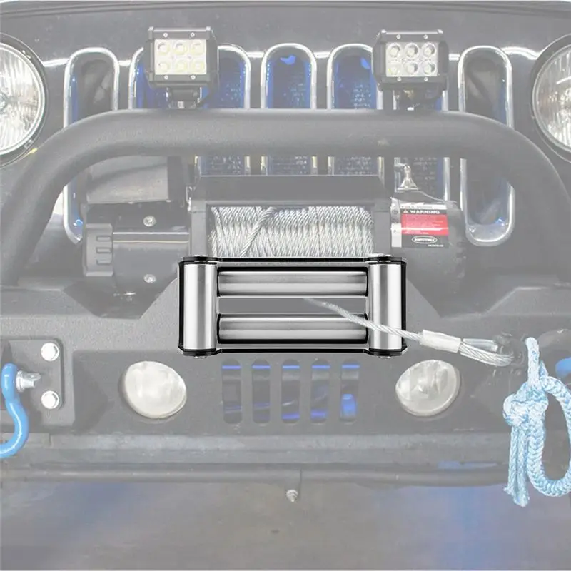 Easy To Use Winch Roller Fairlead Cable Lead Guide Cable Lead With Installing BOLT CENTERS Compatible With ATV WINCHES UTV Acces