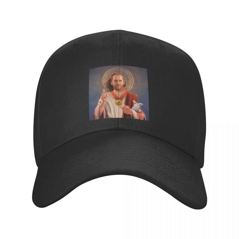 Custom Saint Nicolas Cage Baseball Cap Men Women Adjustable Funny Meme Dad Hat Streetwear Snapback Caps