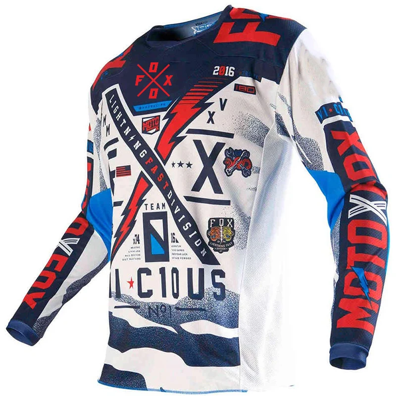 Bike Foxo MTB maglie da Mountain Bike maglia da Motocross uomo traspirante Off-Road Mtb maniche lunghe da corsa maglie da ciclismo ad asciugatura rapida