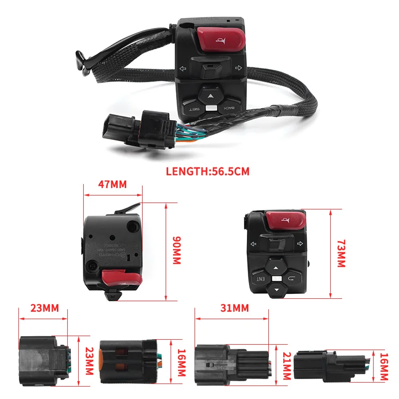 FOR CFMOTO L&R Handlebar Switch Assy Handle Switch 450SR CF400-6 CF400-9 SR450 Motorcycle Accessories Original Parts