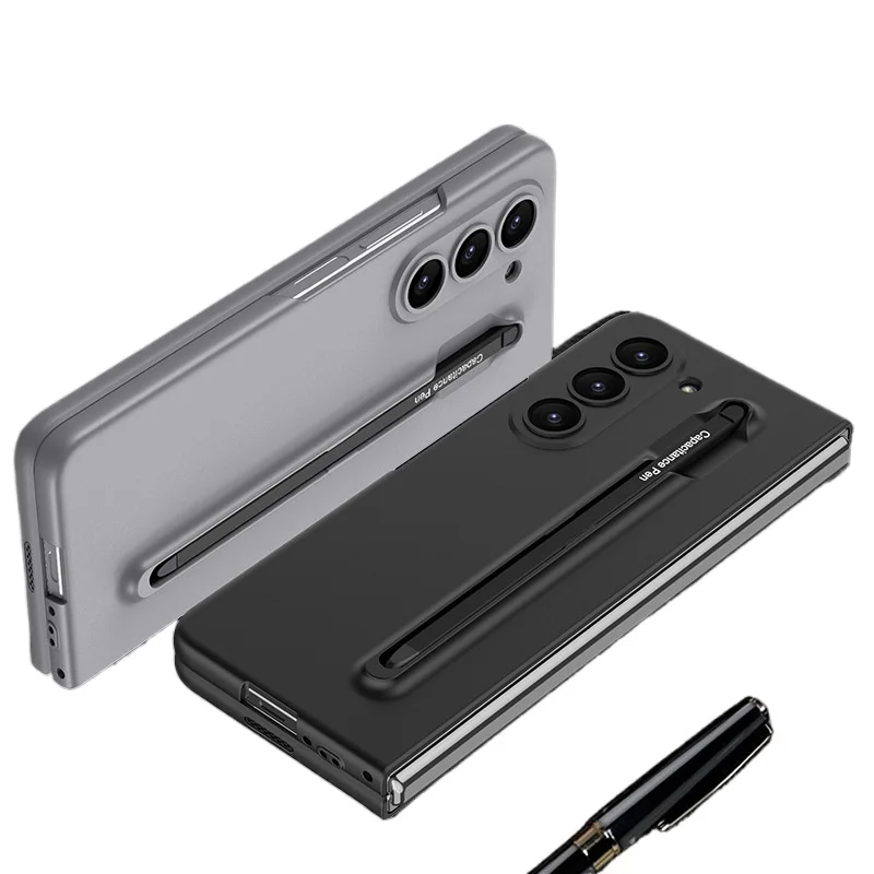 Ultra-thin Shockproof Cover for Samsung Z Fold 5 Case with Pen Z Fold5 Fold6 All-inclusive Glass Shell for Galaxy Z Fold 6 Case