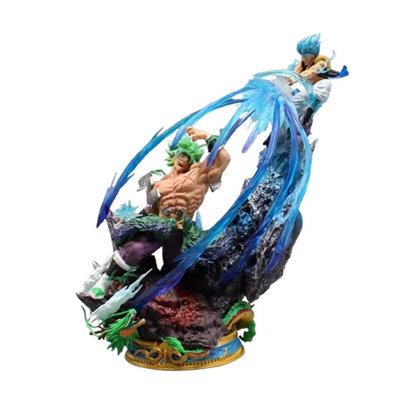 20 cm Dragon Ball Broly figurines d'anime Broly Vs Gogeta Figurine modèle Pvc Statue poupée Collection jouet décoration jouet de noël cadeau