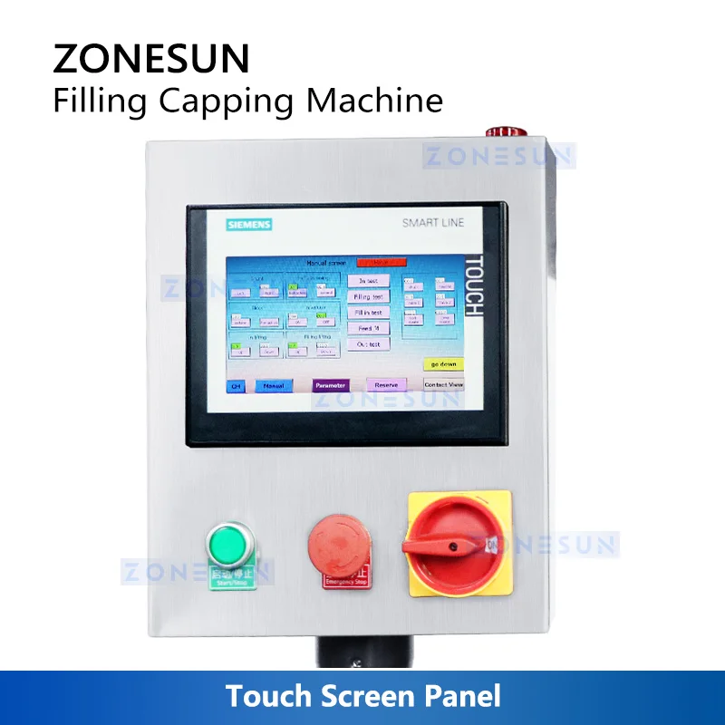ZONESUN-Eye Drop Enchimento e tampando a máquina, Onion Oil Packaging Equipment, Enchimento de garrafa plana, Capper ZS-AFC6F