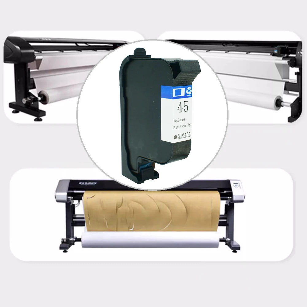 51645A 45A for HP 45 ink Cartridge Black for CAD Inkjet Garments Pattern Cutting Plotter Machine / Flat Jet Cutting Printer