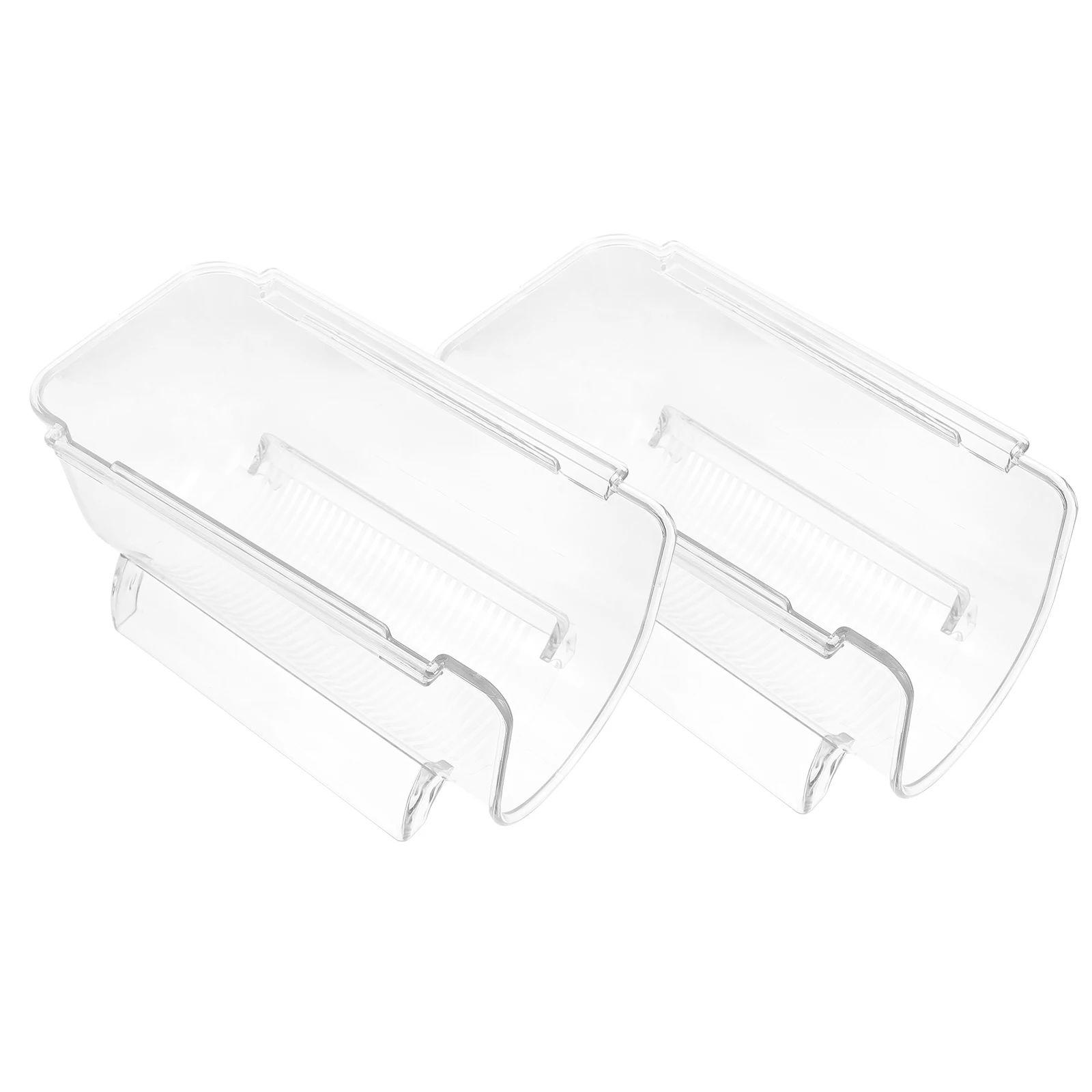 

2pcs Wine Bottle Holder Acrylic Material Smooth Surface Restaurant Bar Area Decorative Style Long Time Use Storage Rack