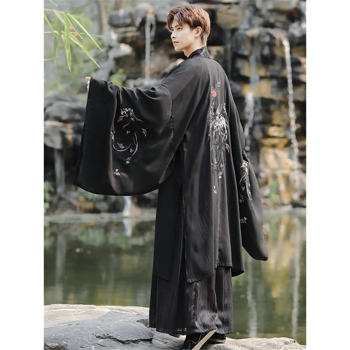 

k Color Hanfu Men's Large Size Ancient Sle Robe Martial Arts Guest Script Kill Performance Costume Assassin Traditional ...