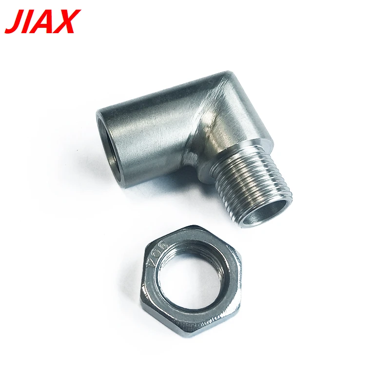 1X M18x1.5 90 Degree Car Exhaust O2 Oxygen Sensor Angled Extender Spacer