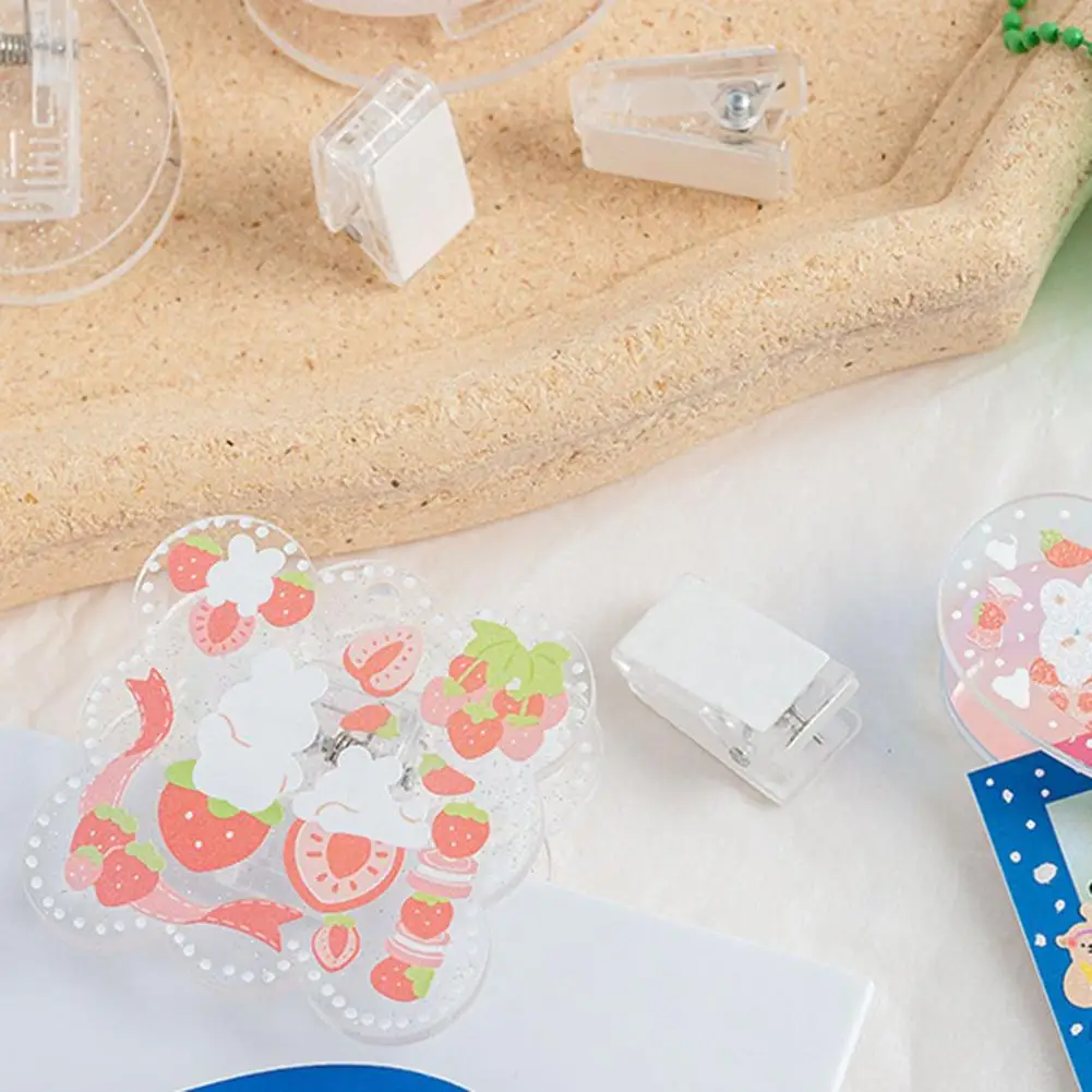 Office Accessories Compact Versatile Self-adhesive Wall Clips 50pcs Transparent Mini Document Paper Clips for Easy Organization