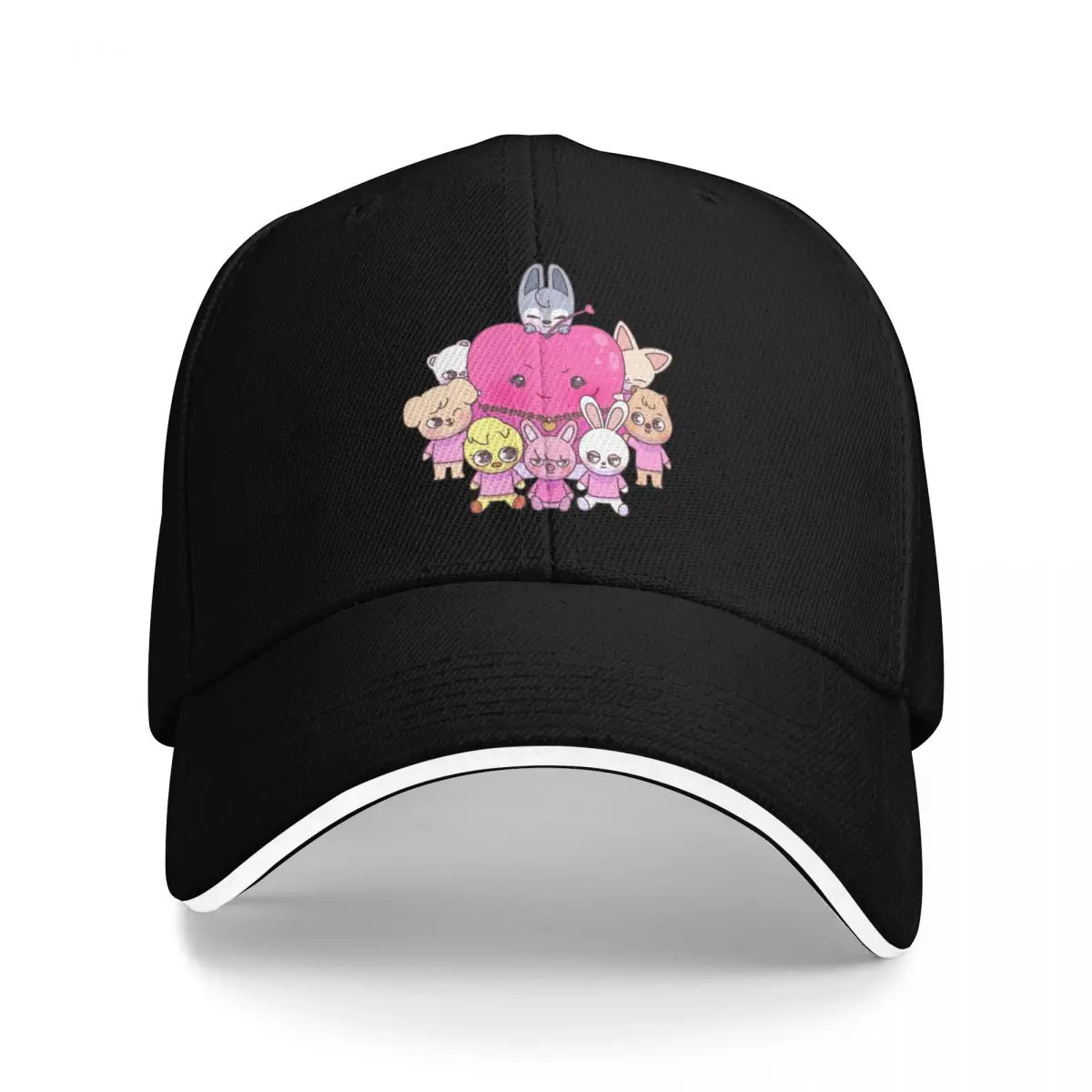 

Pipi the Heart Monster Baseball Cap hats for men black Women's Men's
