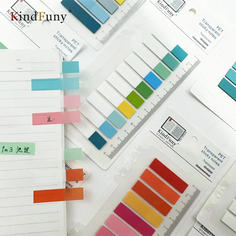 

Kindfuny 1600Pc Self Adhesive Transparent Waterproof Sticky Notes Classify Files Flags Planner Stickers Stationery