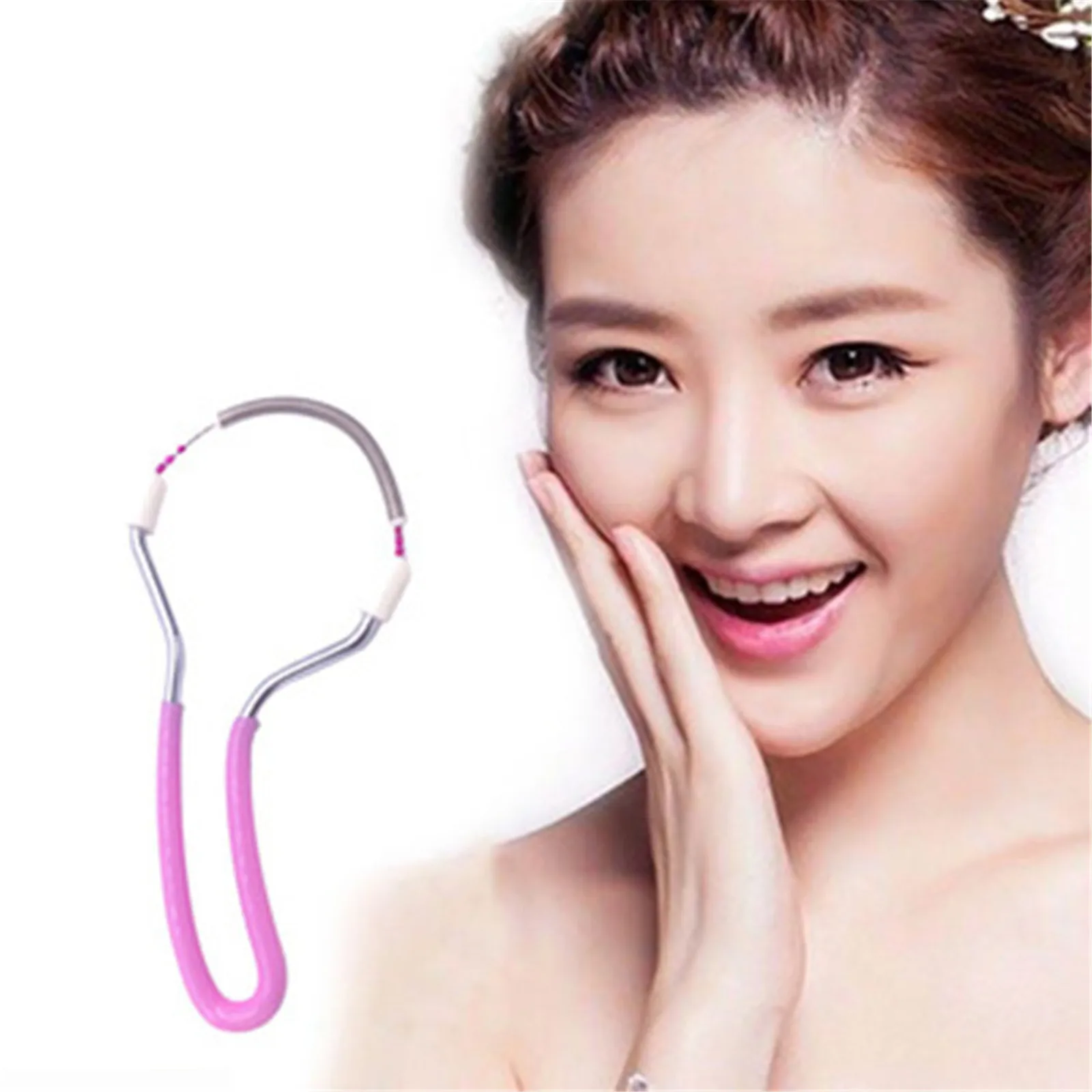 Facial Hair Epilator Safe Handheld Spring Roller Women Facial Hair Removal Epilator Face Care Massager Beauty Epilator Tool