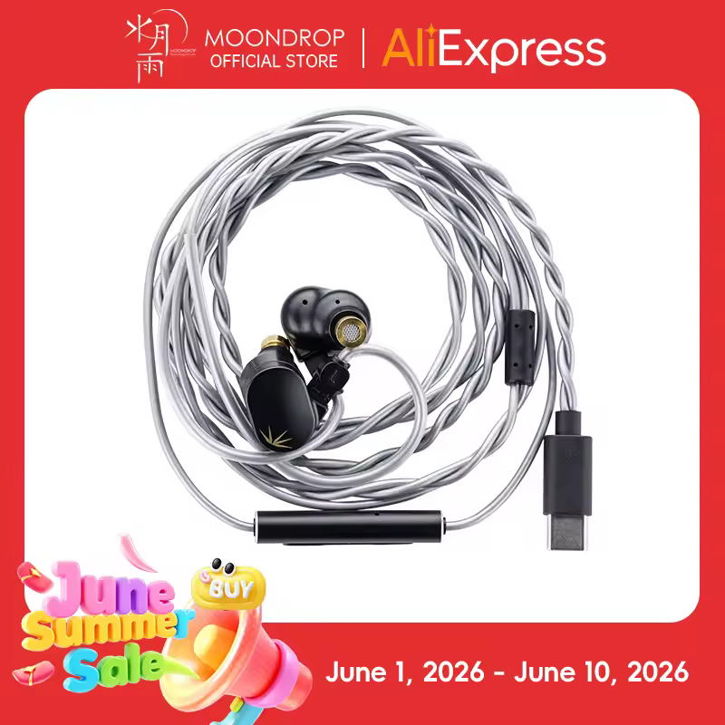 Cuffie MOONDROP CHU II DSP con Driver Dinamico ad Alte Prestazioni, Monitor In-ear USB-C con Microfono