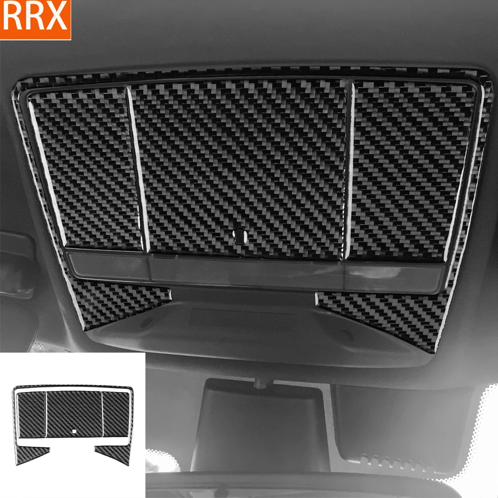 Für Jaguar F-TYPE 2013-2024 Real Carbon Fiber Aufkleber Dach lesen licht Panel Trim Abdeckung Auto Zubehör Innen dekorative
