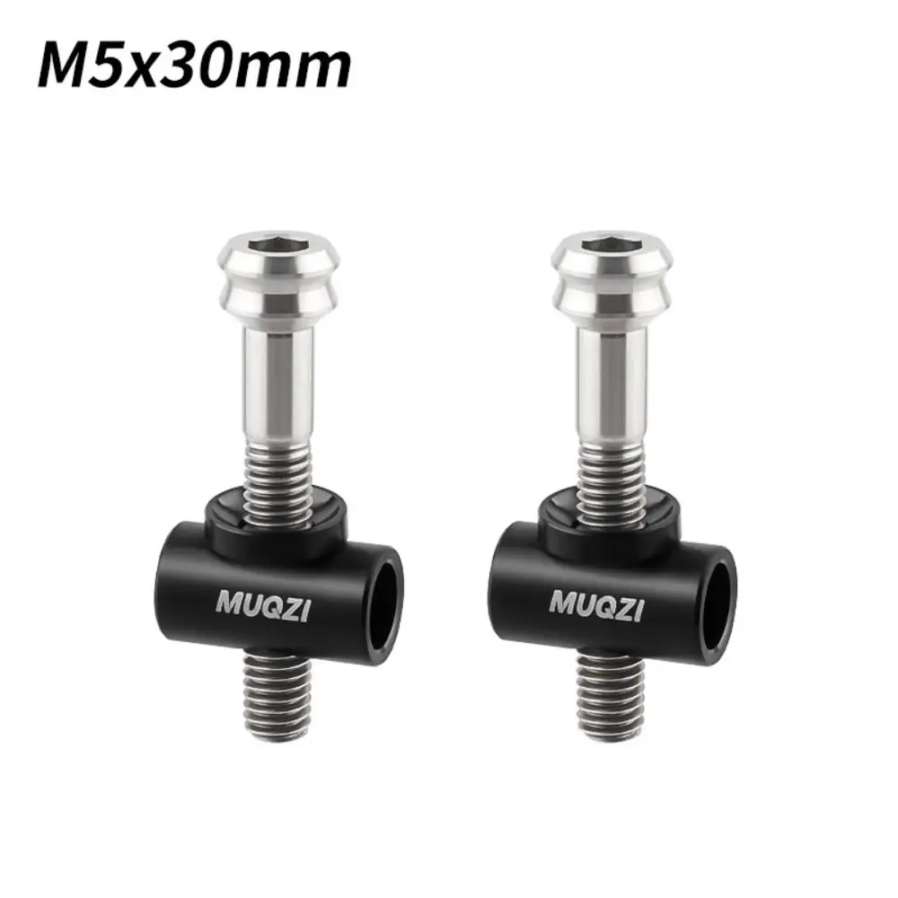 2Pcs TC4 Titanium Alloy Bike Seat Post Bolts M5*30/40MM Installed Easily Bicycle Saddle Fixed Bolts