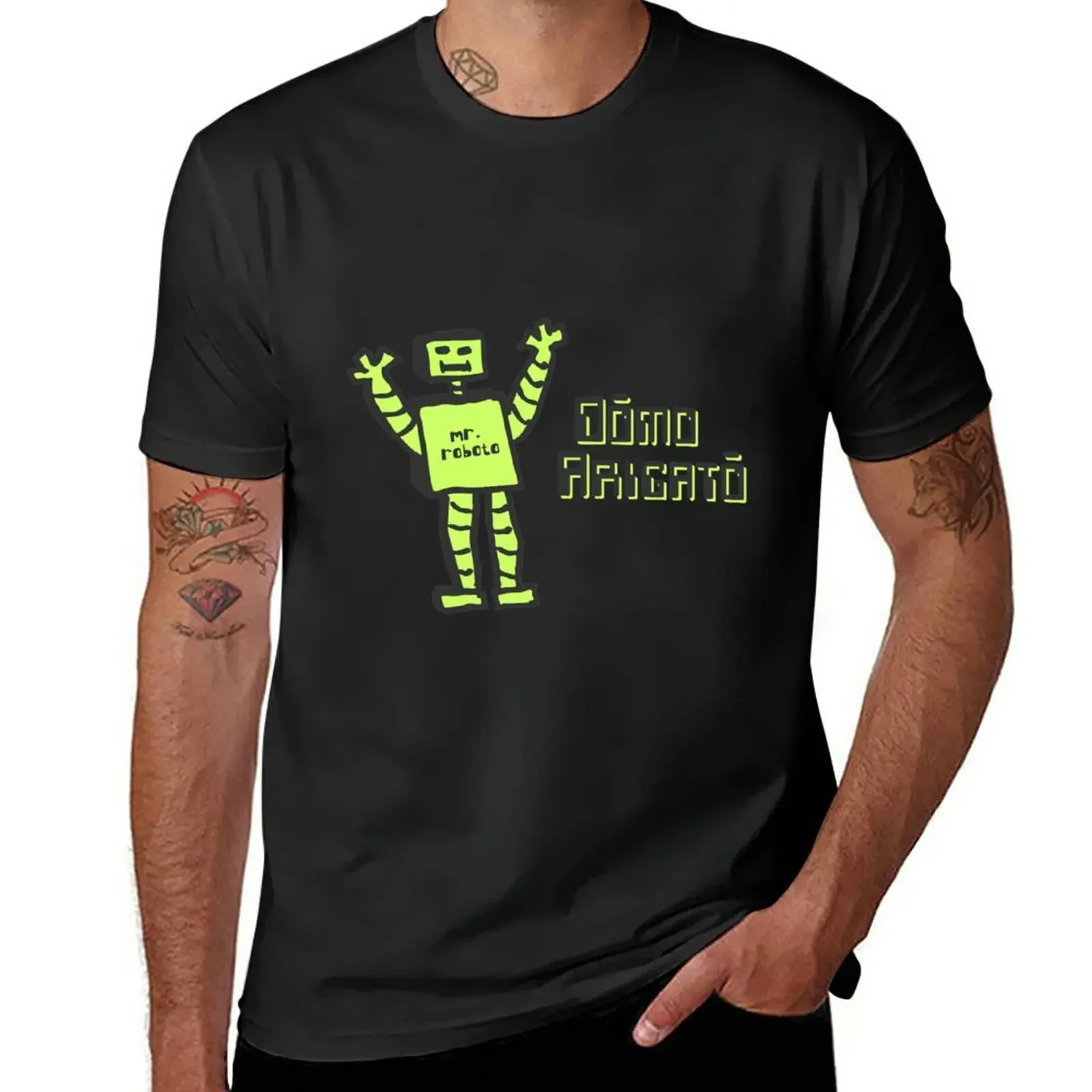 New Domo Arigato Mr. Roboto T-Shirt summer top t-shirts man funny t shirt plain black t shirts men