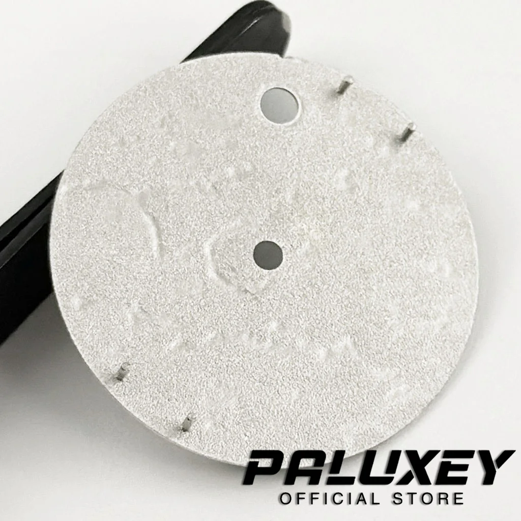 قرص ساعة بسطح قمري ، استبدال ملحقات الحركة ، تاريخ واحد ، مساحة ، n35 ، NH36 ،