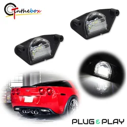 For Chevrolet Chevy Corvette C4 C5 C6 SSR C1500/C2500/C3500 Camaro Impala Canbus Rear Bumper Led License Plate Lights