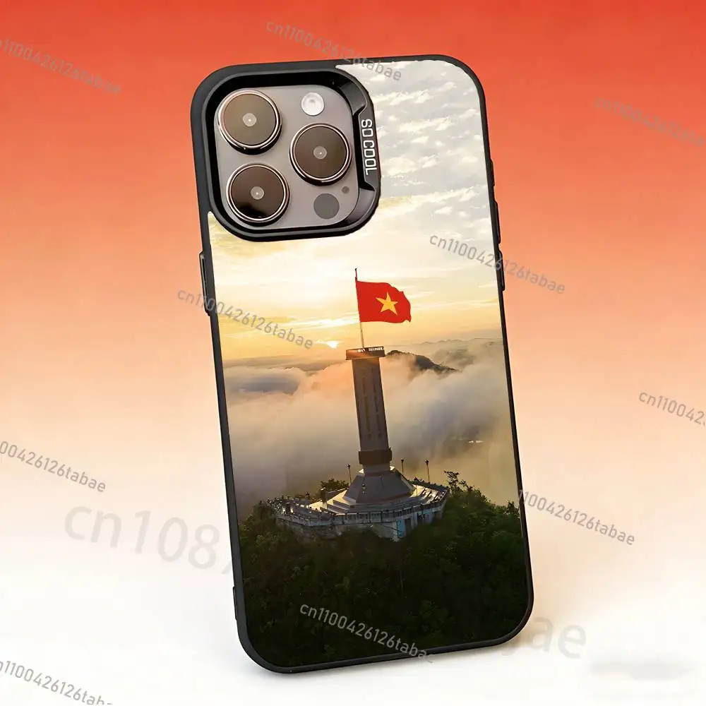 Vietnam Phone Case For iPhone 17,16,15,14,13,12,11,Pro,Max,Plus,Mini Candy Matte Shockproof Cover