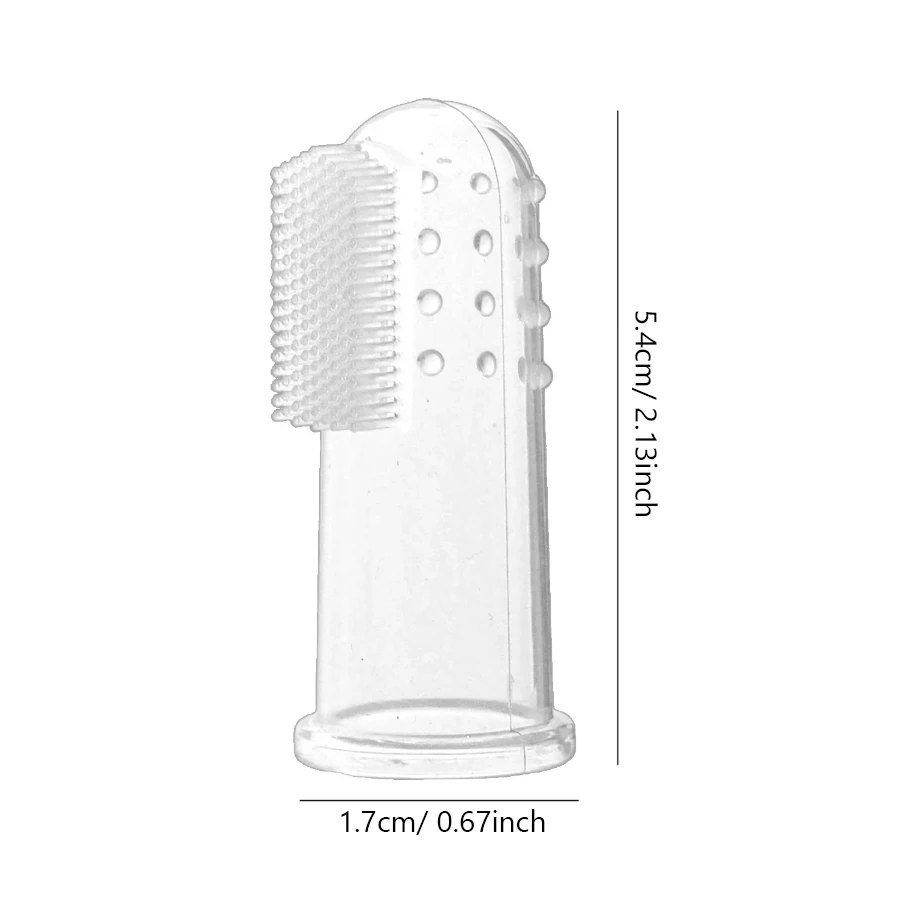 6-teiliges Silikon-Finger-Haustier-Zahnbürsten-Set für Hunde und Katzen – waschbare, wiederverwendbare Zahnpflege für Haustiere – Detail 6