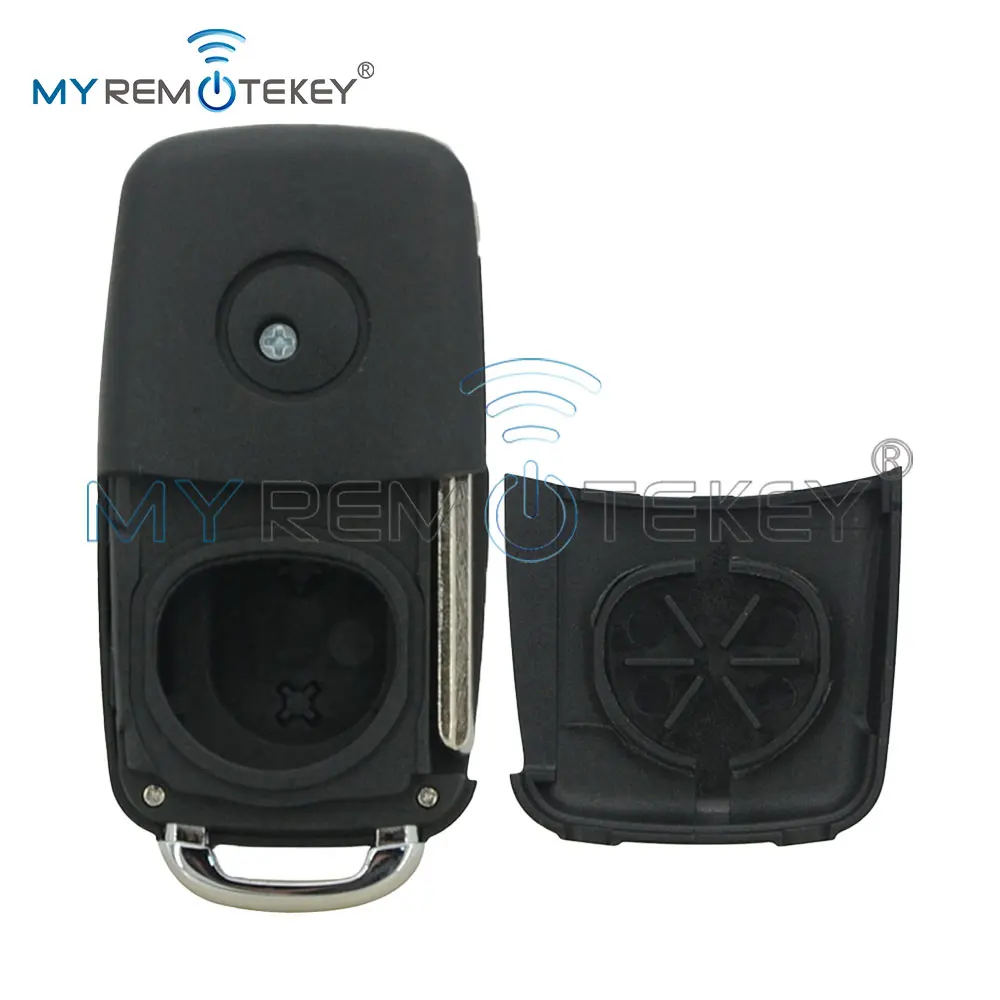 REMTEKEY غطاء مفتاح الوجه 3 أزرار لشركة فولكس فاجن طوارق 2004-2009 FCC 3D0 959 753 AA