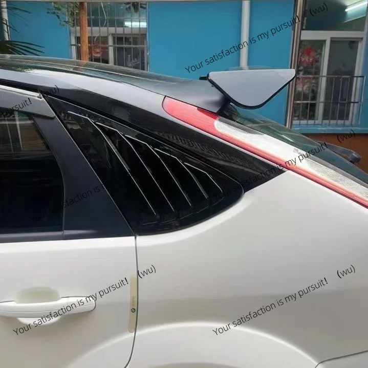 Classic Fox rear triangular window Mustang blinds with spoiler hatchback modification accessories