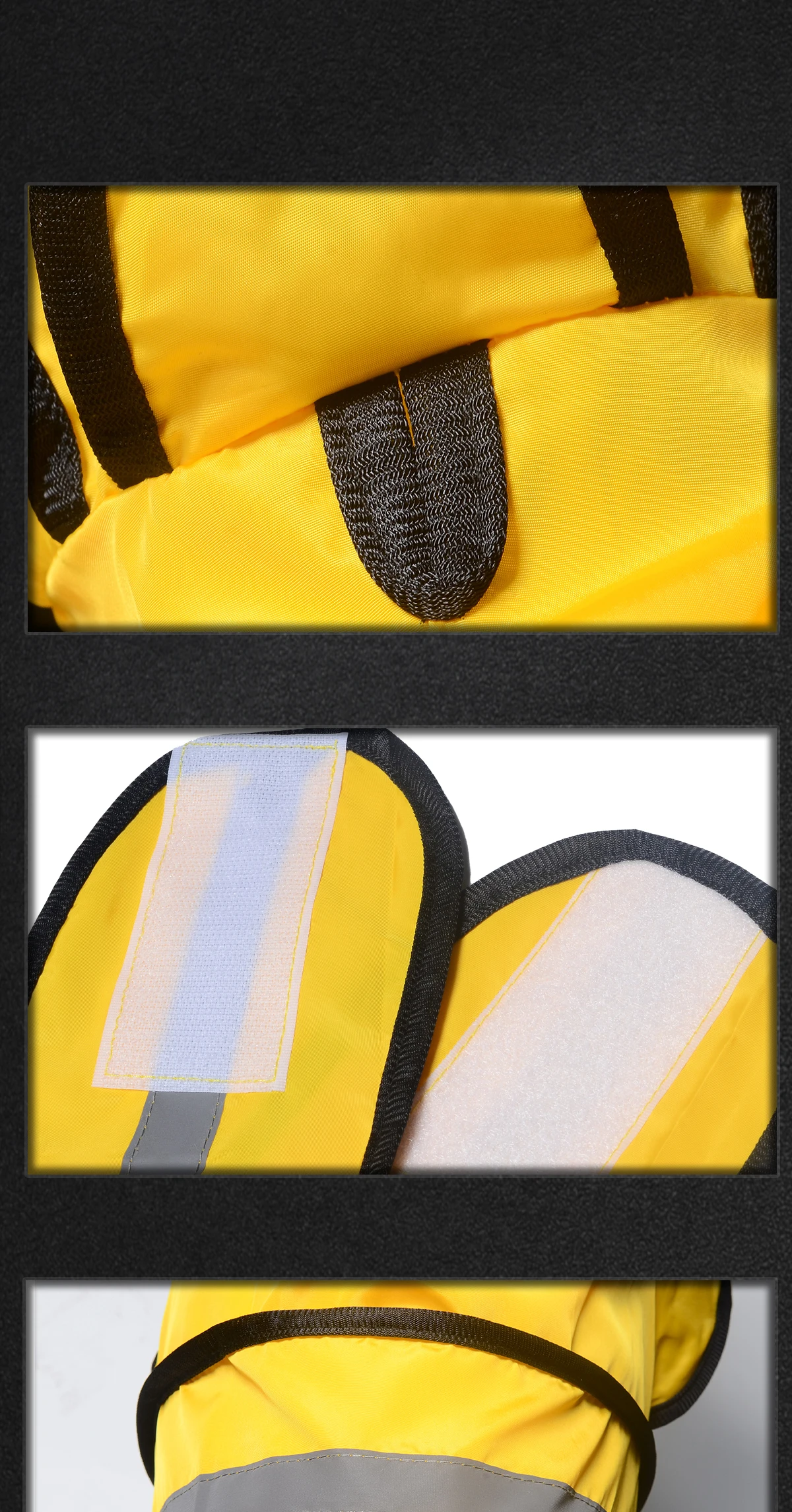 Wasserdichter Hunde-Regenmantel mit Kapuze, Reflektierender Streifen Leichter Hunde-Regenjacke, Verstellbarer Riemen Hunde-Regenponcho für Mittelgroße und Große Hunde – Detail 7